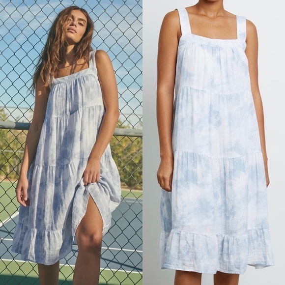 Rails Amaya Dress in Cascade Tie Dye cotton size XS - Picture 1 of 13
